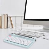 Maxbell Typewriter Keyboard 84 Keys Bluetooth5.0 Professional Compact for Tablet light green