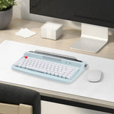 Maxbell Typewriter Keyboard 84 Keys Bluetooth5.0 Professional Compact for Tablet light green