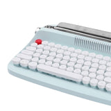 Maxbell Typewriter Keyboard 84 Keys Bluetooth5.0 Professional Compact for Tablet light green