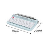 Maxbell Typewriter Keyboard 84 Keys Bluetooth5.0 Professional Compact for Tablet light green