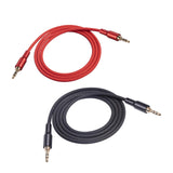 Maxbell AUX Cable 3.5mm Auxiliary Cable Audiophiles 3.5 mm Male Cable Headphone red