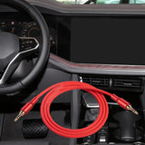 Maxbell AUX Cable 3.5mm Auxiliary Cable Audiophiles 3.5 mm Male Cable Headphone red