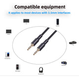 Maxbell AUX Cable 3.5mm Auxiliary Cable Audiophiles 3.5 mm Male Cable Headphone black