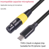 Maxbell Multipurpose XLR Female to USB Microphone Cable for Music Recording 3m
