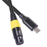 Maxbell Multipurpose XLR Female to USB Microphone Cable for Music Recording 3m