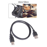 Maxbell USB 2.0 Extension Cable Double USB Port Data Transmission Line for hard disks 60cm