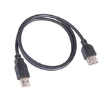 Maxbell USB 2.0 Extension Cable Double USB Port Data Transmission Line for hard disks 60cm