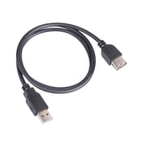 Maxbell USB 2.0 Extension Cable Double USB Port Data Transmission Line for hard disks 60cm