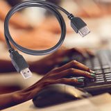 Maxbell USB 2.0 Extension Cable Double USB Port Data Transmission Line for hard disks 60cm