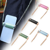 Maxbell Phone Chain Back Clip Phones Chain Lanyard Neck Strap for Daily Life Pink
