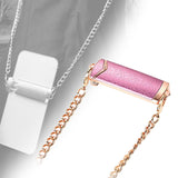 Maxbell Phone Chain Back Clip Phones Chain Lanyard Neck Strap for Daily Life Pink