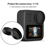 Maxbell 2Pieces Silicone Lens cap Resistant Durable for action Camera