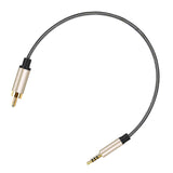 Maxbell Audio Cable 3.5mm to Male RCA Adapter Nylon Braided for Tablet Speaker 1m