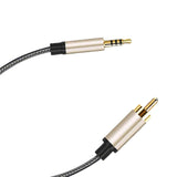 Maxbell Audio Cable 3.5mm to Male RCA Adapter Nylon Braided for Tablet Speaker 1m