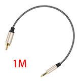 Maxbell Audio Cable 3.5mm to Male RCA Adapter Nylon Braided for Tablet Speaker 1m