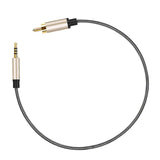 Maxbell Audio Cable 3.5mm to Male RCA Adapter Nylon Braided for Tablet Speaker 1.5m