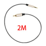 Maxbell Audio Cable 3.5mm to Male RCA Adapter Nylon Braided for Tablet Speaker 2m