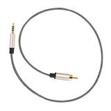 Maxbell Audio Cable 3.5mm to Male RCA Adapter Nylon Braided for Tablet Speaker 3m