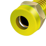 Maxbell 4mm Banana Socket Copper Terminal Post Banana Plug Accessory Premium Yellow