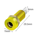 Maxbell 4mm Banana Socket Copper Terminal Post Banana Plug Accessory Premium Yellow