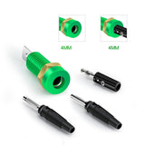 Maxbell 4mm Banana Socket Copper Terminal Post Banana Plug Accessory Premium Green