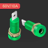 Maxbell 4mm Banana Socket Copper Terminal Post Banana Plug Accessory Premium Green