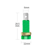 Maxbell 4mm Banana Socket Copper Terminal Post Banana Plug Accessory Premium Green