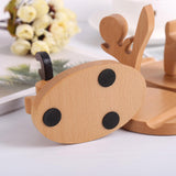 Maxbell Wooden Phone Holder Artist Organizer Decor Little Horse Shape for Birthday