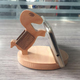 Maxbell Wooden Phone Holder Artist Organizer Decor Little Horse Shape for Birthday