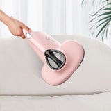 Maxbell Mattress Vacuum Cleaner Mite Removal Instrument for Cleaning Pillows Couch Pink