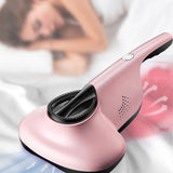 Maxbell Mattress Vacuum Cleaner Mite Removal Instrument for Cleaning Pillows Couch Pink