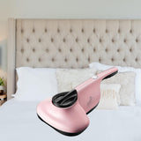 Maxbell Mattress Vacuum Cleaner Mite Removal Instrument for Cleaning Pillows Couch Pink