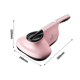 Maxbell Mattress Vacuum Cleaner Mite Removal Instrument for Cleaning Pillows Couch Pink