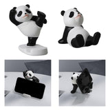 Maxbell Lovely Panda Statue Desktop Phone Holder Resin for Office Tabletop Home Sitting