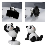 Maxbell Lovely Panda Statue Desktop Phone Holder Resin for Office Tabletop Home Sitting
