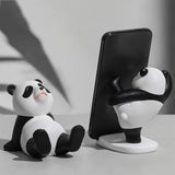 Maxbell Lovely Panda Statue Desktop Phone Holder Resin for Office Tabletop Home Sitting