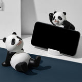 Maxbell Lovely Panda Statue Desktop Phone Holder Resin for Office Tabletop Home Sitting