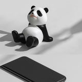 Maxbell Lovely Panda Statue Desktop Phone Holder Resin for Office Tabletop Home Sitting