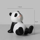 Maxbell Lovely Panda Statue Desktop Phone Holder Resin for Office Tabletop Home Sitting