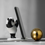 Maxbell Lovely Panda Statue Desktop Phone Holder Resin for Office Tabletop Home Standing