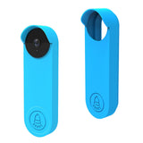 Maxbell Doorbell Cover Case Waterproof Premium Protective for Google Nest Doorbell Blue