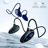 Maxbell Sports Air Conduction Headset HiFi Lossless Sound Lightweight for Climbing Blue