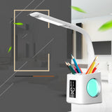 Maxbell Table Lamp Pen Holder Decorative USB Charging Desktop for Bedroom Study
