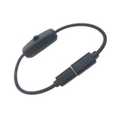 Maxbell Type C Male to Female Usb C High Speed for Desk Lamp LED Light Bar Computer Black