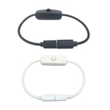 Maxbell Type C Male to Female Usb C High Speed for Desk Lamp LED Light Bar Computer Black