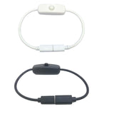 Maxbell Type C Male to Female Usb C High Speed for Desk Lamp LED Light Bar Computer Black