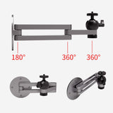 Maxbell Aluminum Alloy Wall Mount Bracket 360° Rotate Rack for Home Bedroom Office