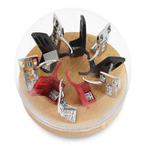 Maxbell Turntable Headshell Storage Box Decor Collector Display Box for Office Home