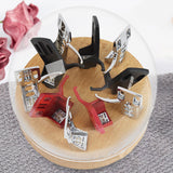 Maxbell Turntable Headshell Storage Box Decor Collector Display Box for Office Home