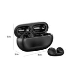 Maxbell Ear Clip Wireless Earphones Low Latency Noise Reduction for Running Sports Black